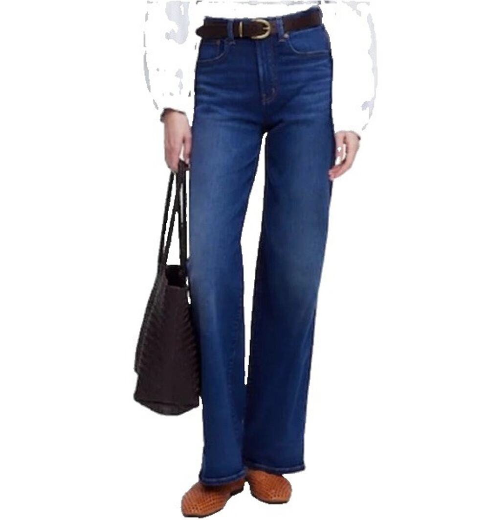 Madewell The Perfect Vintage Jean Women’s 32 Blue High Rise Ankle Jeans Med Wash